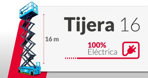 Tijera Eléctrica. 16 Metros de Pura Eficiencia