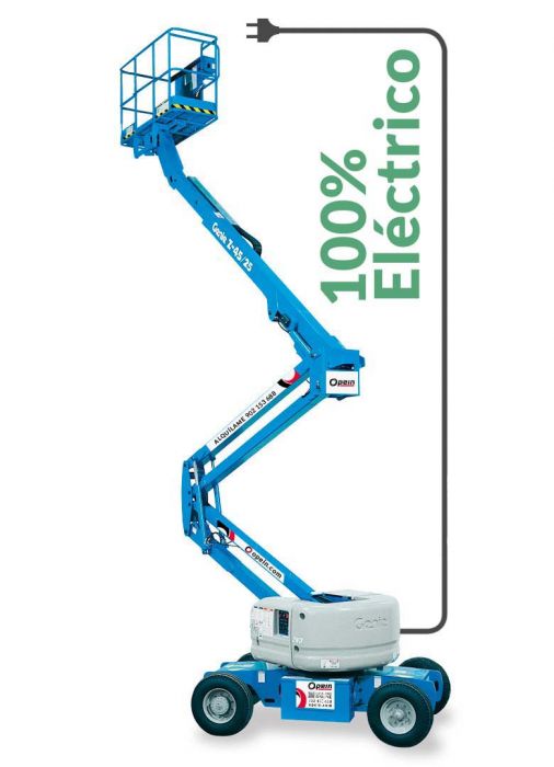 Opein | Alquiler y venta de plataforma elevadora articulada eléctrica Genie z45 25 de 16 metros 227kg en Canarias, Madrid y Marruecos.