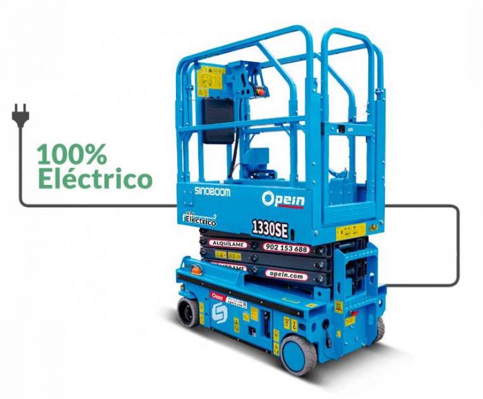 Opein | Alquiler y venta de tijera eléctrica Sinoboom de 6 metros interior 240kg en Madrid, Canarias y Marruecos.