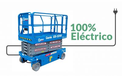 Opein | Alquiler y venta de tijera eléctrica de 12 metros interior-exterior 300kg en Madrid, Canarias y Marruecos.