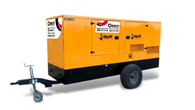 Opein | Alquiler y venta de generador eléctrico diésel 140 kva, motor Perkins e insonorizado en Canarias, Madrid y Marruecos.