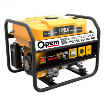 Opein | Alquiler y venta de grupo electrógeno gasolina, monofásico, 3 kva y motor Volvo en Canarias, Madrid y Marruecos.
