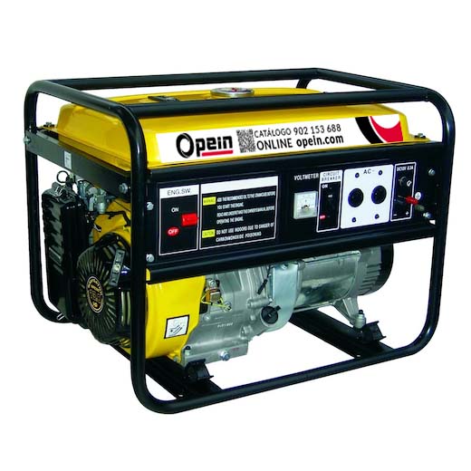 Opein | Alquiler y venta de grupo electrógeno gasolina, monofásico, 7 kva y motor Honda en Canarias, Madrid y Marruecos.