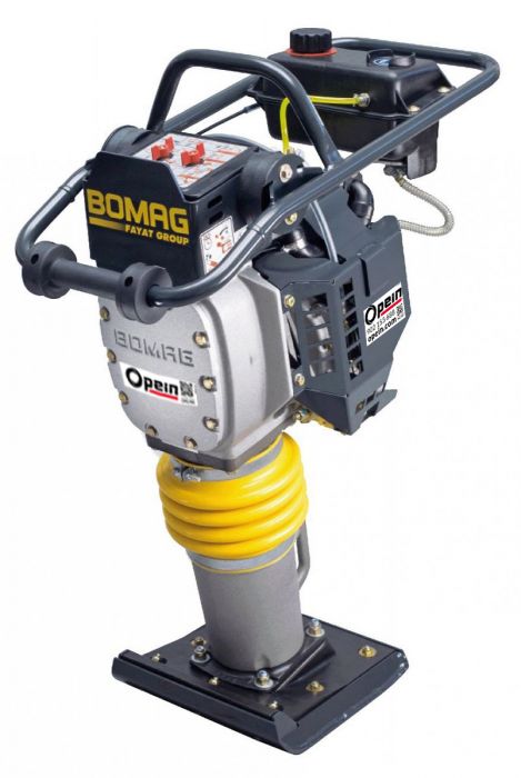 Opein | Alquiler y venta de pisón compactador de gasolina Bomag/Ammann 60kg en Canarias, Madrid y Marruecos.