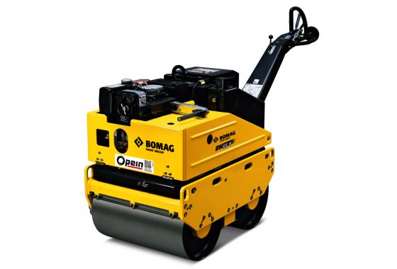 Opein | Alquiler y venta de rodillo compactador tándem de lanza 750kg & motor Yanmar en Canarias, Madrid y Marruecos.