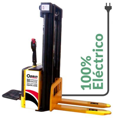 Opein | Alquiler y venta de Apilador eléctrico Neipo, Euroyen 1600kg en Gran Canaria, Tenerife, Fuerteventura, Lanzarote, La Gomera, La Palma y Marruecos.