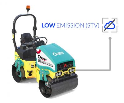 Opein | Alquiler y venta de rodillo compactador tándem Ammann 3000kg STV diésel en Canarias, Madrid y Marruecos.