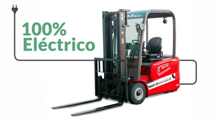 Opein | Alquiler y venta de Carretilla elevadora industrial eléctrica Manitou ME320C 2,0T sin matriculación en Madrid, Canarias y Marruecos.