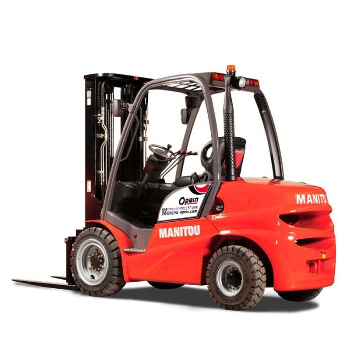 Opein | Alquiler y venta de Carretilla elevadora industrial diésel Manitou MI35D 3,5T con matriculación en Canarias y Marruecos.