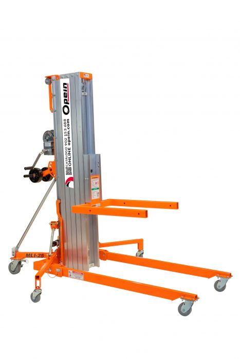 Opein | Alquiler y venta de Elevador de material Liftsmart MLI25 7,6m 270kg en Canarias y Marruecos.