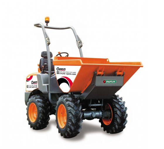 Opein | Alquiler y venta de dumper articulado giratorio 4x4 Ausa D150AHA 1500KG en Canarias, Madrid y Marruecos.