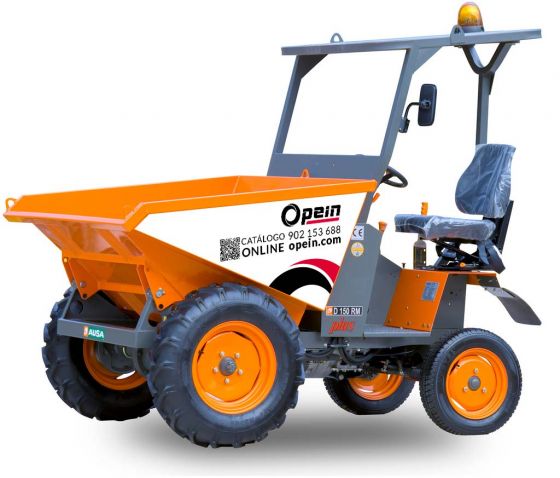 Opein | Alquiler y venta de dumper rígido Ausa 150DH 4x2 1500KG en Canarias, Madrid y Marruecos.