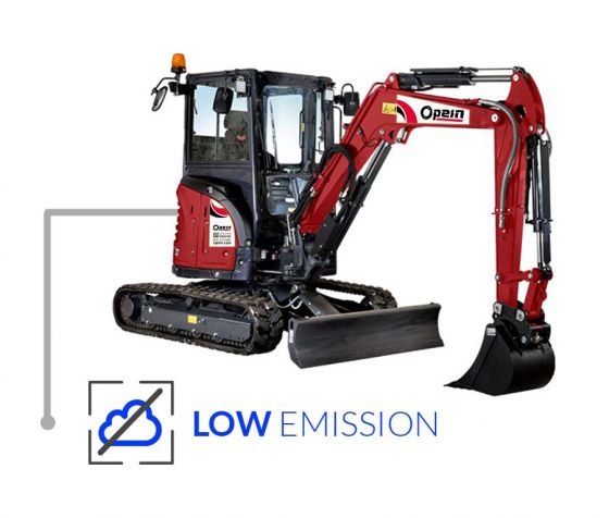 Opein | Alquiler y venta de mini-excavadora Yanmar VIO 3,8T STV en Canarias, Madrid y Marruecos.