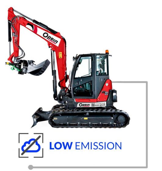 Opein | Alquiler y venta de excavadora mediana Yanmar VIO80 8,0T STV en Canarias, Madrid y Marruecos.