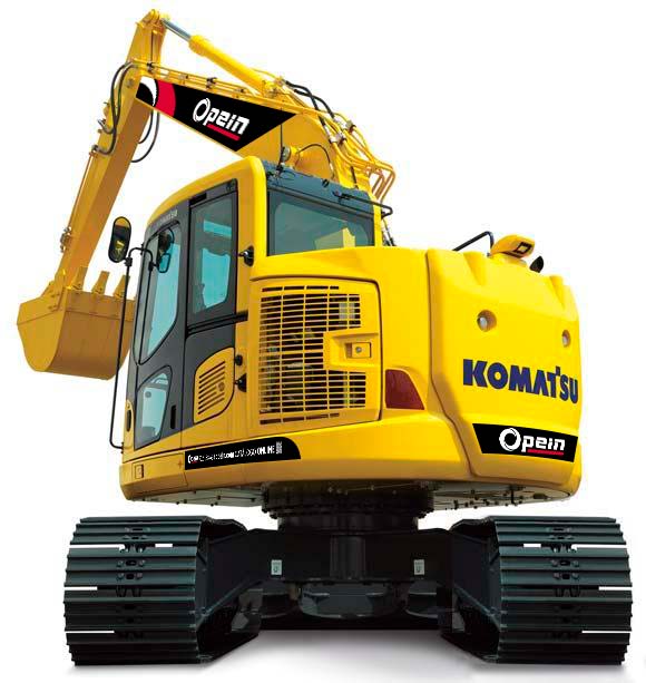 Opein | Alquiler y venta de excavadora diésel Komatsu PC138US 14,0T en Canarias, Madrid y Marruecos.