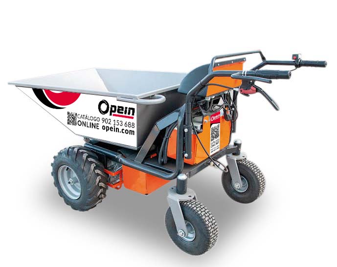 Opein | Alquiler y venta de minidumper eléctrico Neipo 400kg 24v en Canarias, Madrid y Marruecos.
