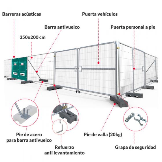 Opein | Alquiler y venta de vallas de cerramiento en Canarias y Madrid con la mejor relación calidad precio. ¡Entra y descúbrelo!