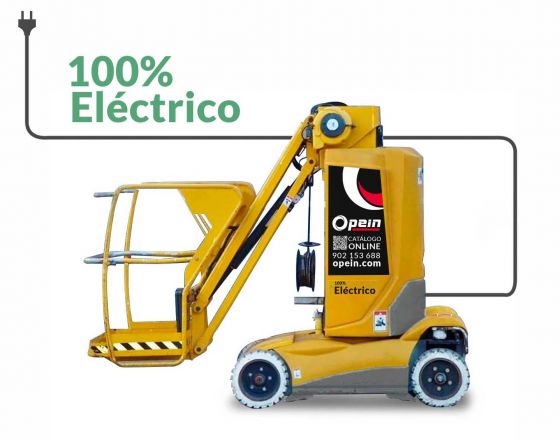 Opein | Alquiler y venta de plataforma elevadora mástil vertical eléctrico Haulotte Star 8m interior-exterior plumin 200kg en Canarias y Madrid.
