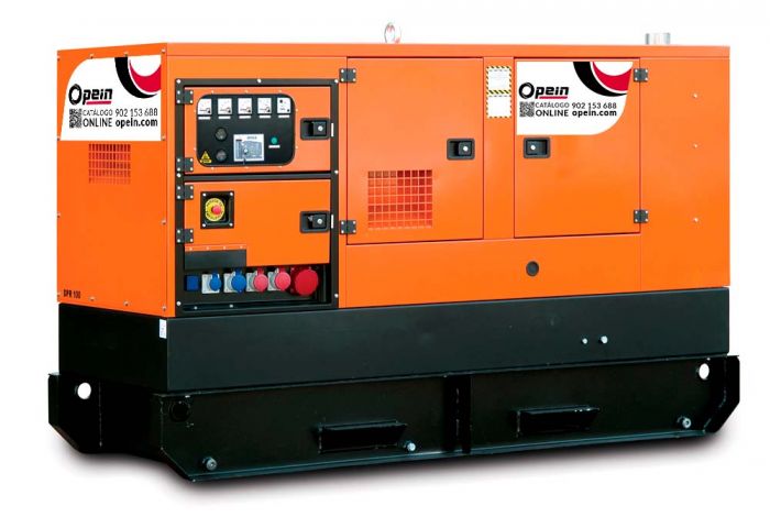 Opein | Alquiler y venta de grupo electrógeno diésel 150 kva, motor John Deere e insonorizado en Canarias, Madrid y Marruecos.