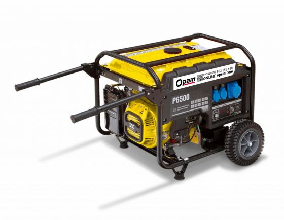 Opein | Alquiler y venta de generador eléctrico gasolina, monofásico, 5 kva y motor Volvo en Canarias, Madrid y Marruecos.