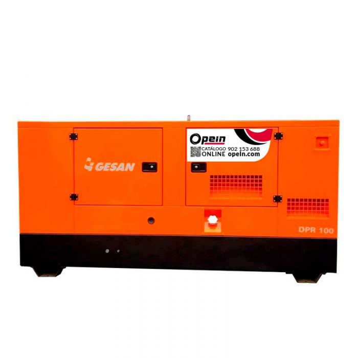 Opein | Alquiler y venta de grupo electrógeno diésel 100 kva, motor Perkins de bajo consumo e insonorizado en Canarias, Madrid y Marruecos.