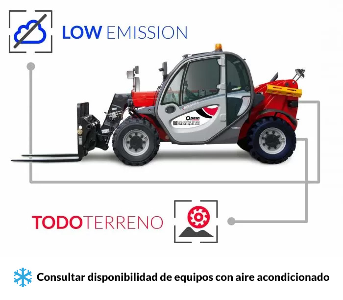 Opein | Alquiler y venta de Manipulador telescópico Manitou MT 625 H Confort 6M con matriculación en Madrid, Canarias y Marruecos.