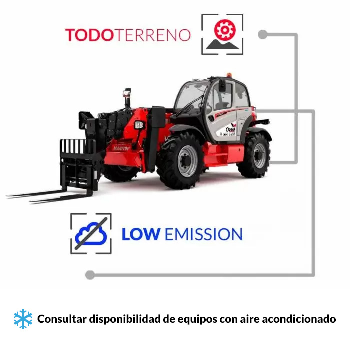 Opein | Alquiler y venta de Manipulador telescópico Manitou MT 1840 18M matriculado en Canarias, Madrid y Marruecos.