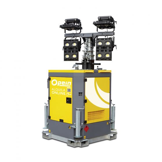 Opein | Alquiler y venta de torre ilum.Led 4x350w insonori en Canarias, Madrid y Marruecos.
