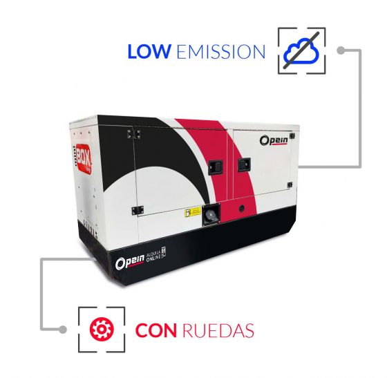 Opein | Alquiler y venta de grupo electrógeno pequeño diésel, monofásico, 12 kva y motor Honda GX 630 de bajo consumo en Canarias, Madrid y Marruecos.