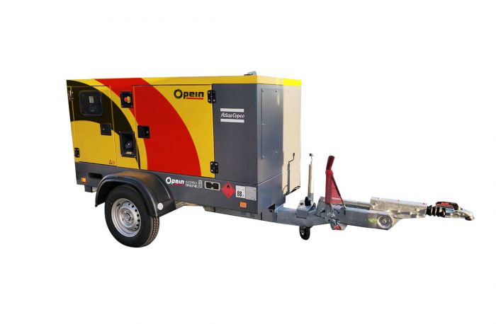 Opein | Alquiler y venta de generador eléctrico diésel 100 kva y motor Perkins de bajo consumo en Canarias, Madrid y Marruecos.