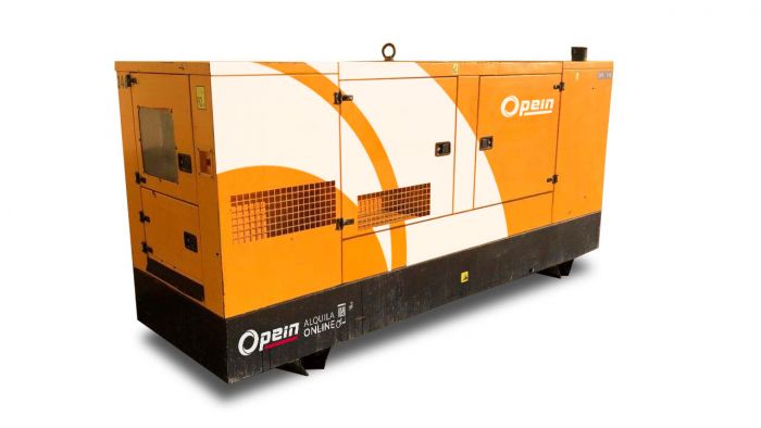 Opein | Alquiler y venta de grupo electrógeno diésel 140 kva, motor Perkins de bajo consumo e insonorizado en Canarias, Madrid y Marruecos.