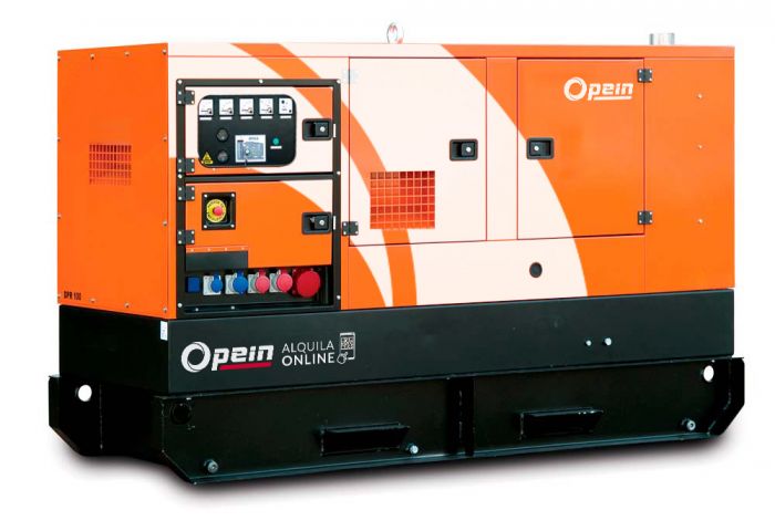 Opein | Alquiler y venta de grupo electrógeno diésel 150 kva, motor John Deere e insonorizado en Canarias, Madrid y Marruecos.