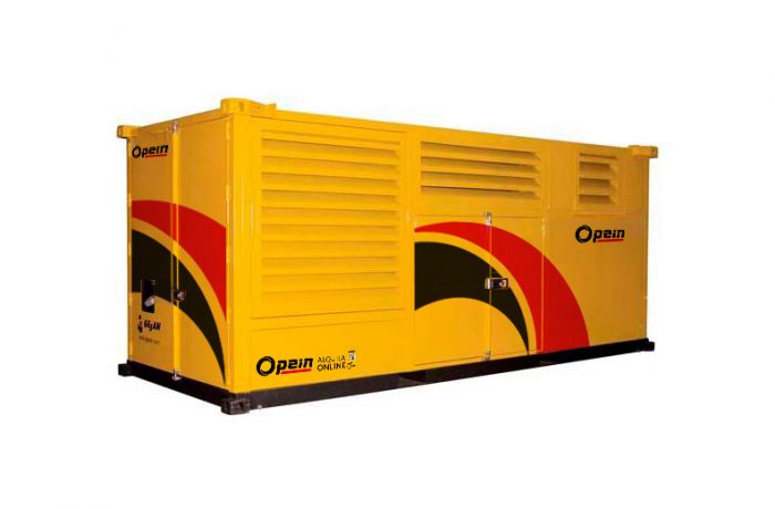 Opein | Alquiler y venta de generador eléctrico diésel Atlas Copco Dcs 800-880 kva, motor Volvo de bajo consumo en Canarias, Madrid y Marruecos.