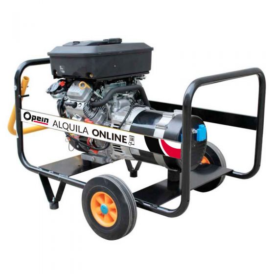 Opein | Alquiler y venta de grupo electrógeno gasolina, monofásico, 10 kva y motor Cummins en Canarias, Madrid y Marruecos.