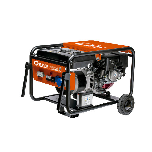 Opein | Alquiler y venta de grupo electrógeno gasolina, monofásico, 12 kva y motor Cummins en Canarias, Madrid y Marruecos.