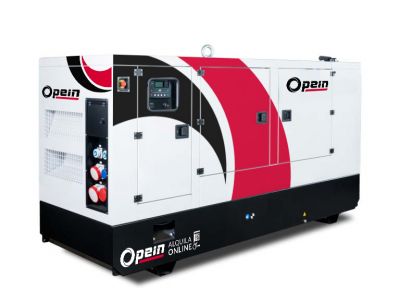 Opein | Alquiler y venta de grupo electrógeno diésel 300 kva, motor Volvo de bajo consumo e insonorizado en Canarias, Madrid y Marruecos.