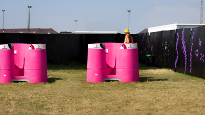 Opein | Alquiler y venta de urinario femenino múltiple en Canarias y Madrid con la mejor calidad precio.