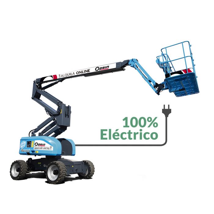 Opein | Alquiler y venta de plataforma elevadora articulada tt eléctrica 24m 450kg en Canarias y Madrid.