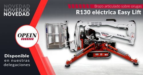 Nueva Oruga Eléctrica EasyLift R130: ¡Soluciones Compactas a la Altura!