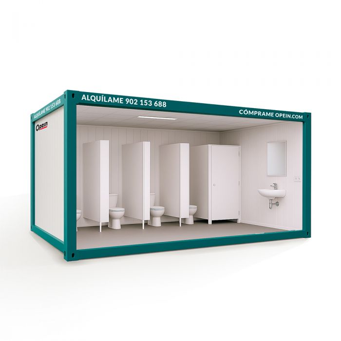 Opein | Alquiler y venta de módulos prefabricados diáfanos con baños laterales o centrales en Canarias, Madrid y Marruecos con la mejor calidad precio.