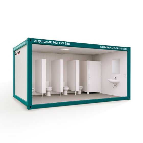 Opein | Alquiler y venta de baños prefabricados personalizables (sanitarios) en Canarias, Madrid y Marruecos con la mejor calidad precio.