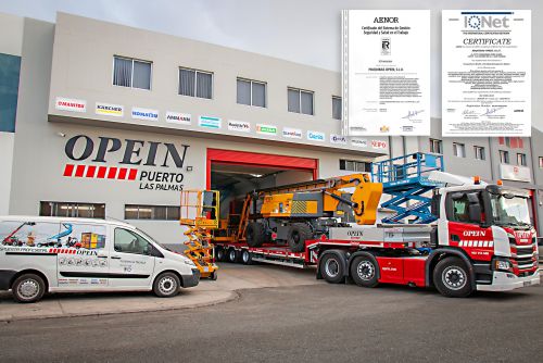 Opein se certifica en la norma de Seguridad y Salud en el Trabajo ISO 45001:2018, en este caso para nuestra base del Puerto de Las Palmas