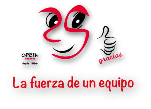 El personal de Opein celebra su 25 Aniversario