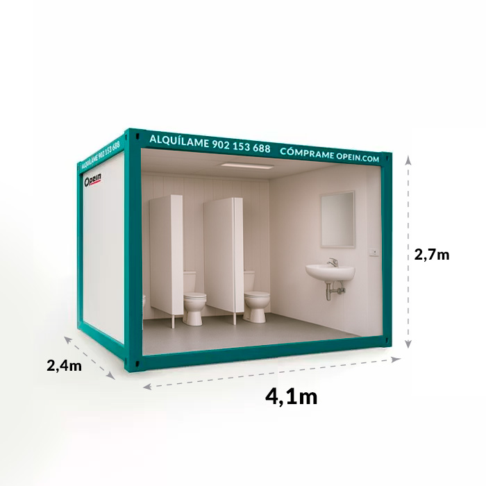 Opein | Alquiler y venta de módulos prefabricados diáfanos con baños laterales o centrales en Canarias, Madrid y Marruecos con la mejor calidad precio.