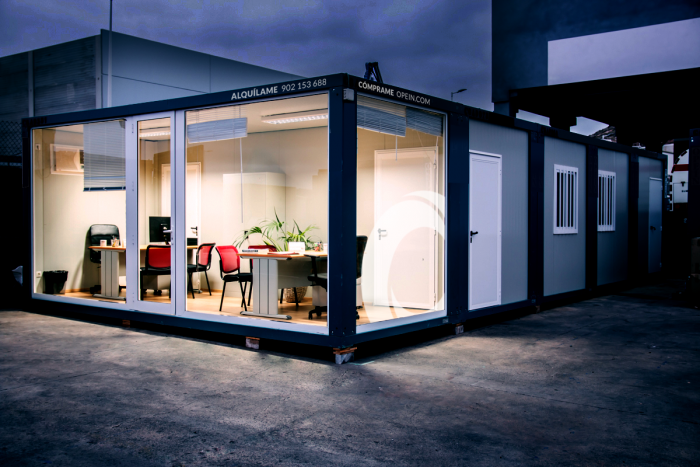 Opein | Alquiler y venta de oficinas prefabricadas modulares en Canarias, Madrid y Marruecos con la mejor calidad precio.