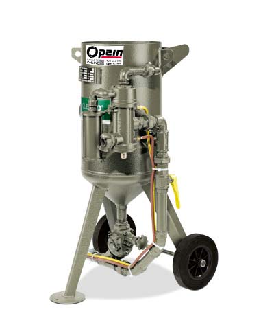 Opein | Alquiler y venta de equipo de chorro de arena Clemco 50L 12 Bar en Canarias, Madrid y Marruecos.