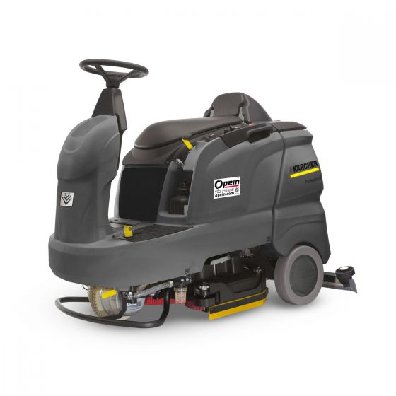 Opein | Alquiler y venta de fregadora (persona sentada en máquina) Karcher 75cm y baterías de 24v en Canarias, Madrid y Marruecos.
