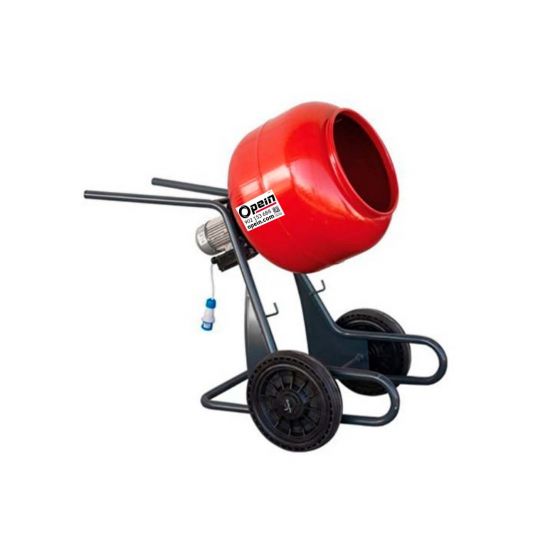 Opein | Alquiler y venta de hormigonera profesional eléctrica 80 litros tipo carretilla en Canarias, Madrid y Marruecos.