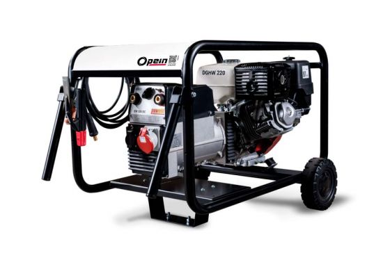 Opein | Alquiler y venta de motosoldadora 220a 4mm motor gasolina Honda en Canarias, Madrid y Marruecos