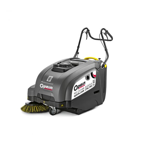 Opein | Alquiler y venta de barredora Karcher (persona de pie en máquina) de gasolina, 75cm, en Canarias, Madrid y Marruecos.